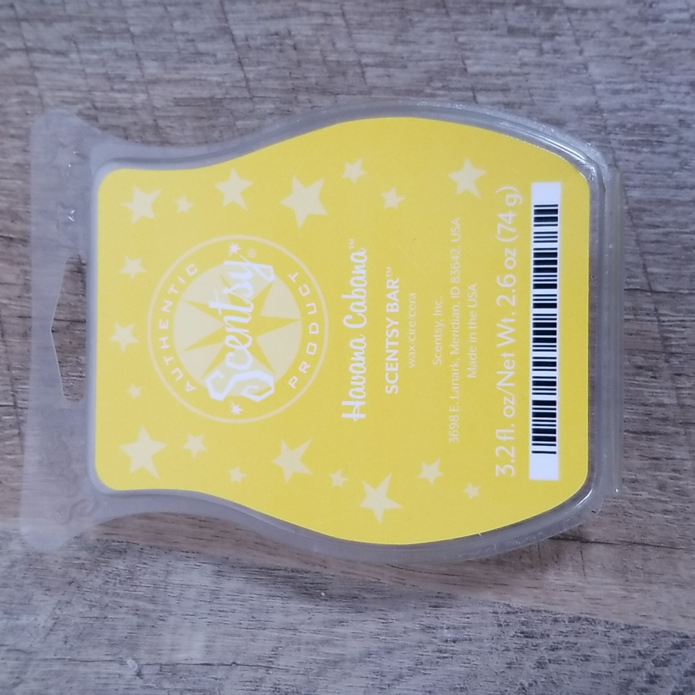 Scentsy Bar Havana Cabana wax melts BRAND NEW
